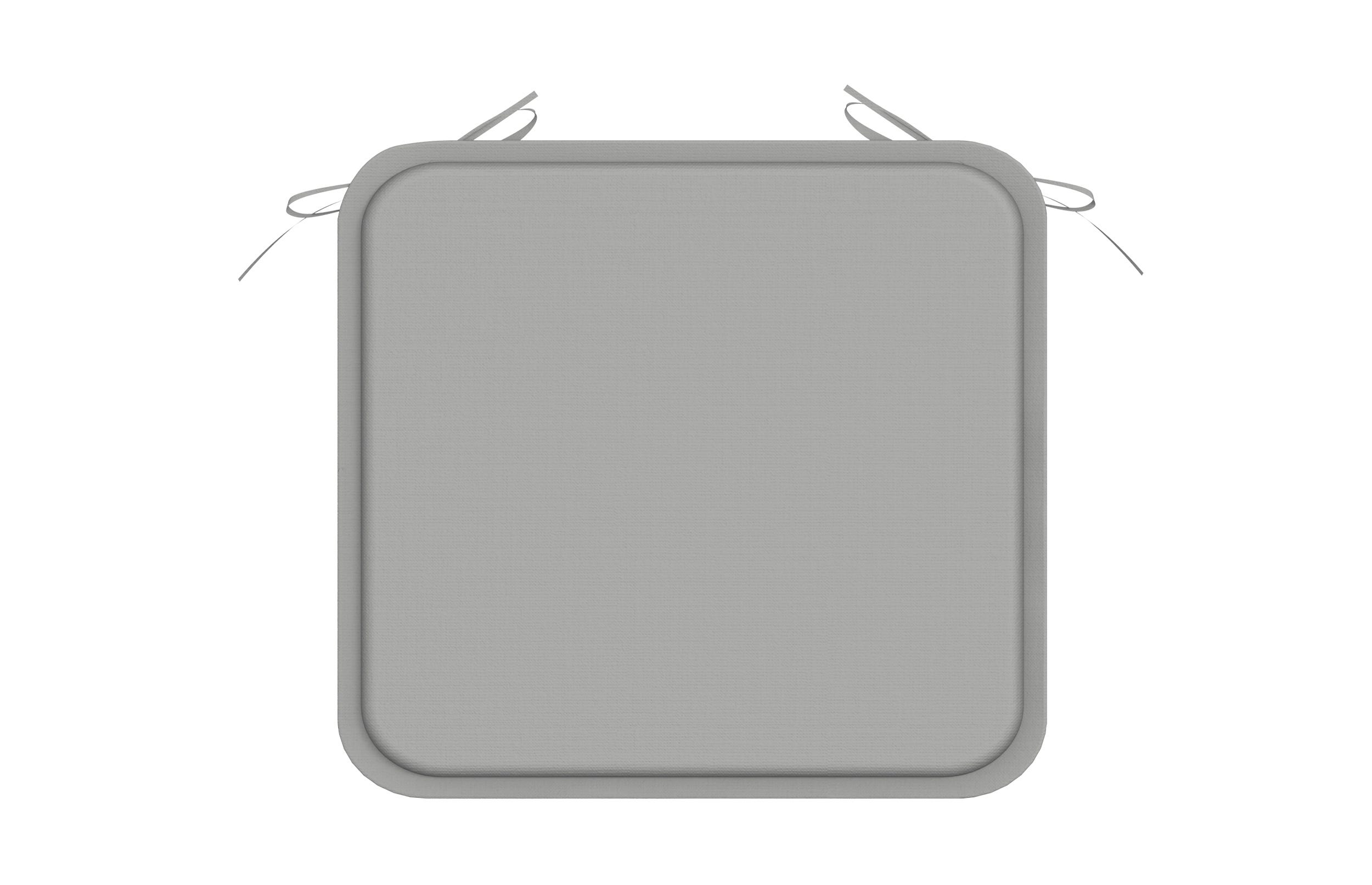 MODESTO Patio Seat Pad, 16.9-in. X 1-in. X 16-in., Grey