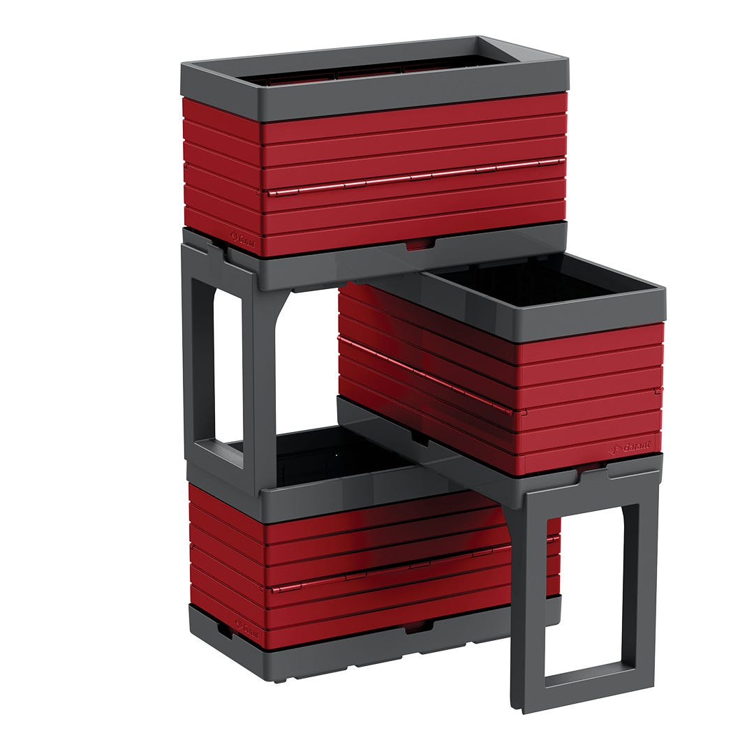 Botanica Modular Garden, Grey & Red