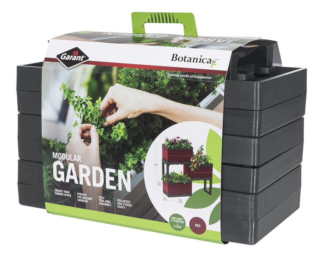 Botanica Modular Garden, Grey & Red