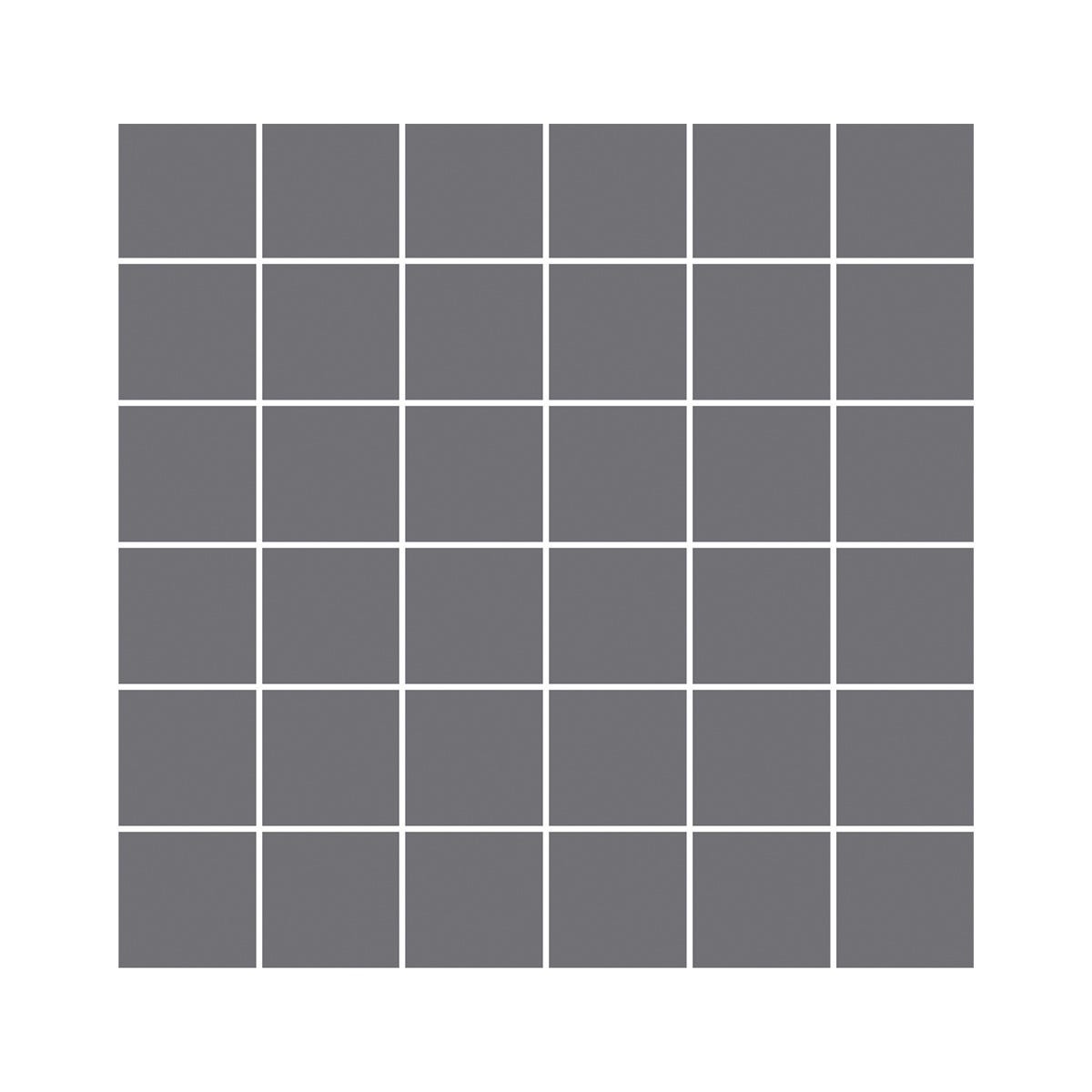 SUBWAY Glass Mosaic Wall Tile, 2 in. x 2 in., Carbone