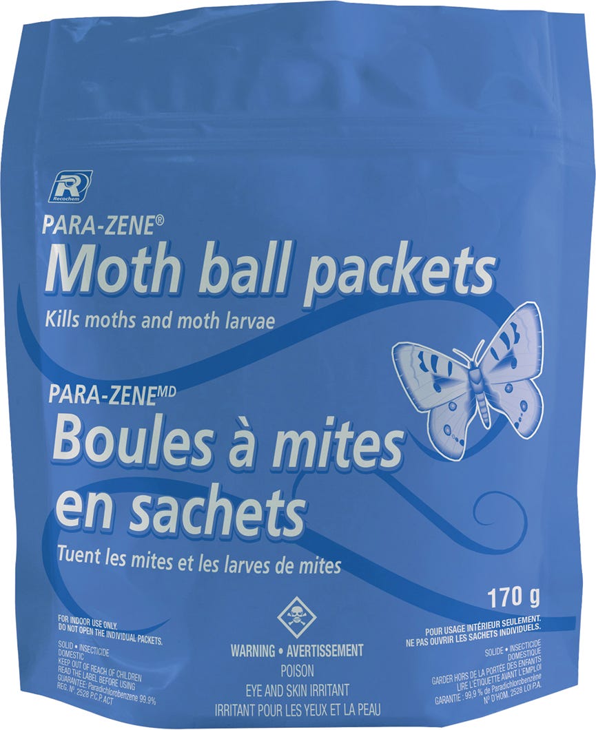 Moth ball packets