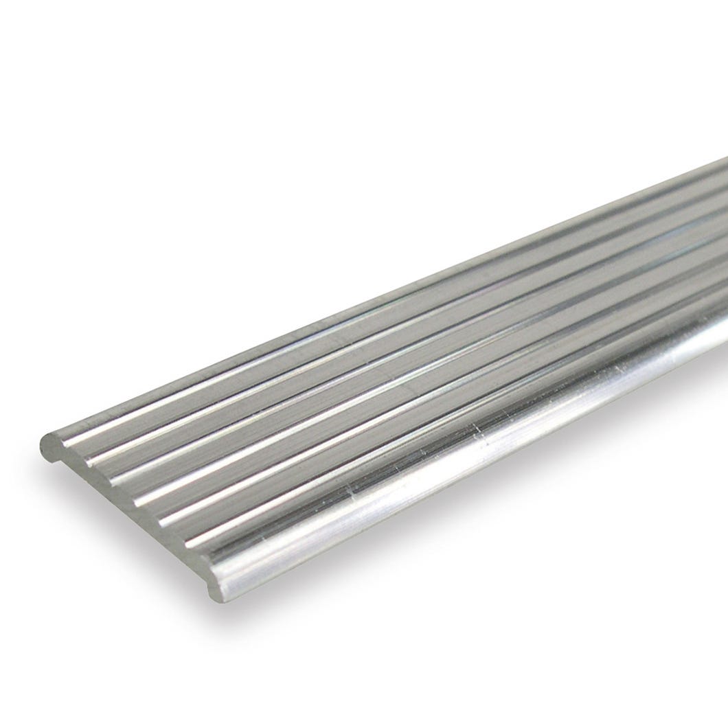 Moulding Flat Joiner Trim, 3/4 in. x 1/16 in. x 3 ft., Silver