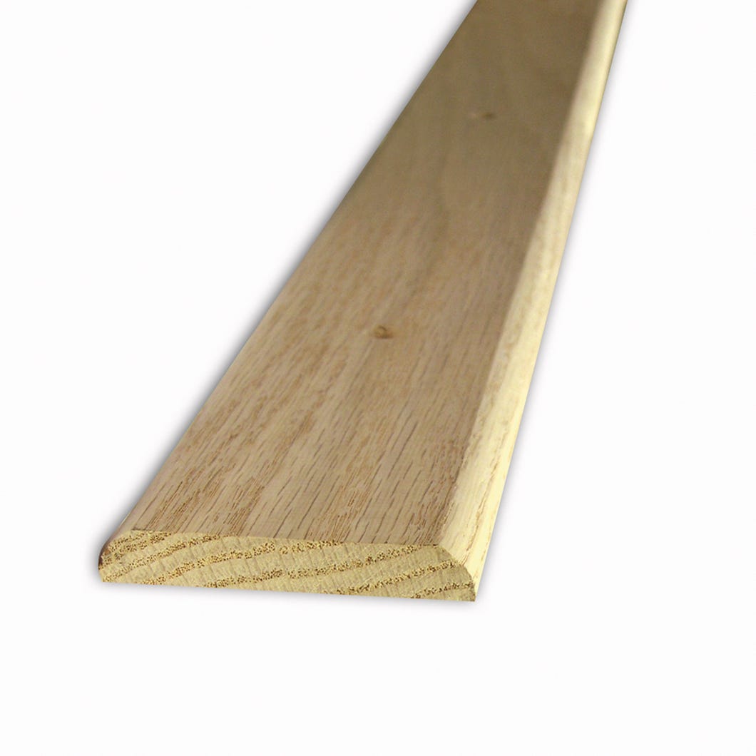 Moulding Flat Joiner Trim, Oak, Unvarnished, 1-3/4 in. x 5/16 in. x 3 ft.