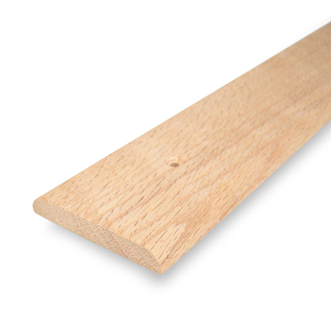 Moulding Flat Joiner Trim, Oak, Unvarnished, 2-1/2 in. x 3/8 in. x 3 ft.