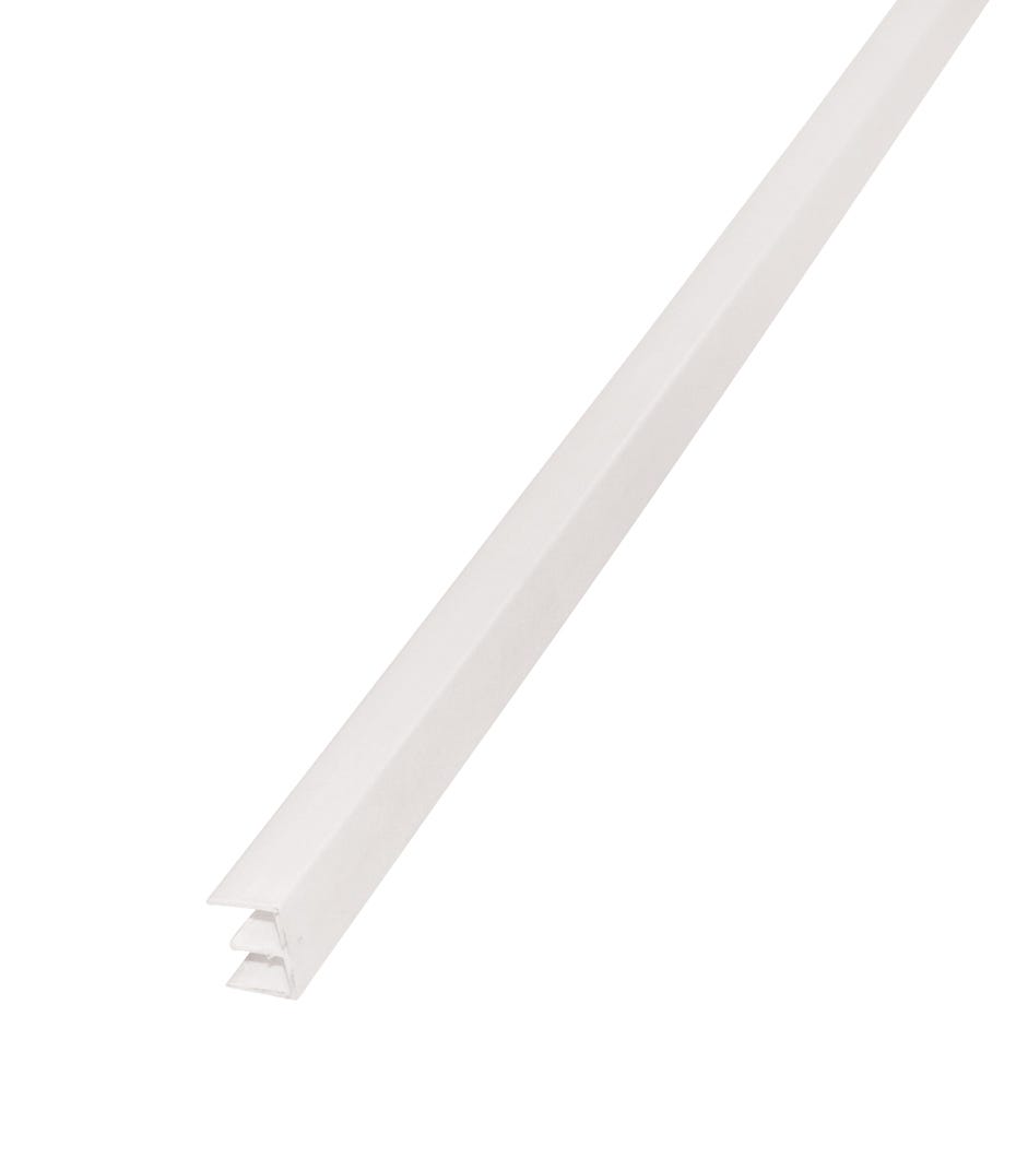 Moulding, Sliding Top Track Plastic 1/4-in. X 8-ft.