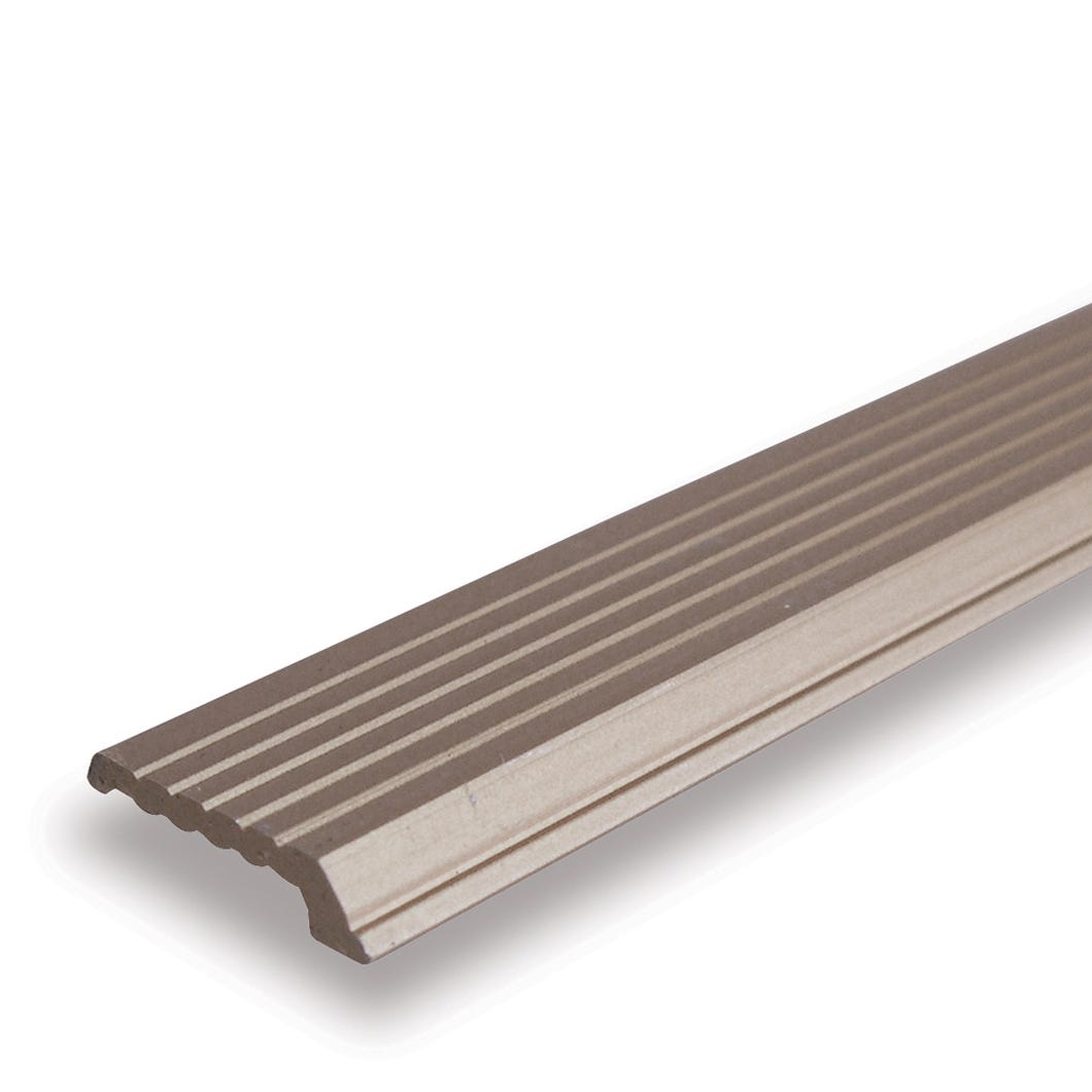 Moulding Tile Edge Trim, 3/4 in. x 5/32 in. x 6 ft., Titanium