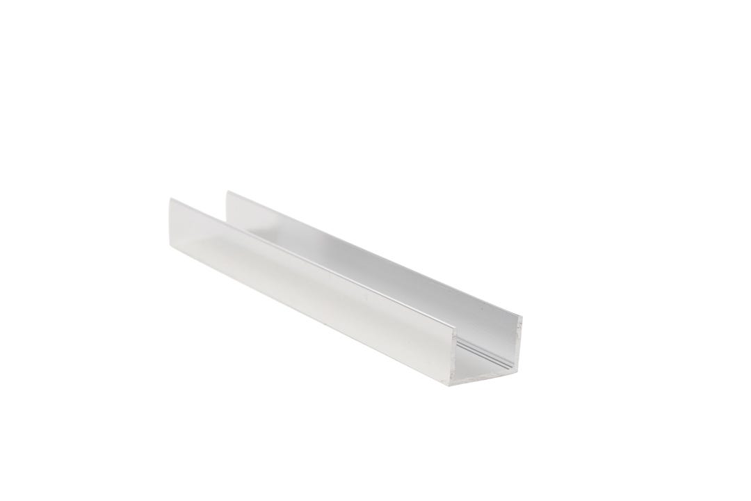 Moulding - u channel aluminum 3/4 in x 8 ft