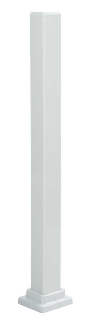 Mount Post for Aluminum Outdoor Railing Pool Section, 3-in. X 3-in. X 49-in.