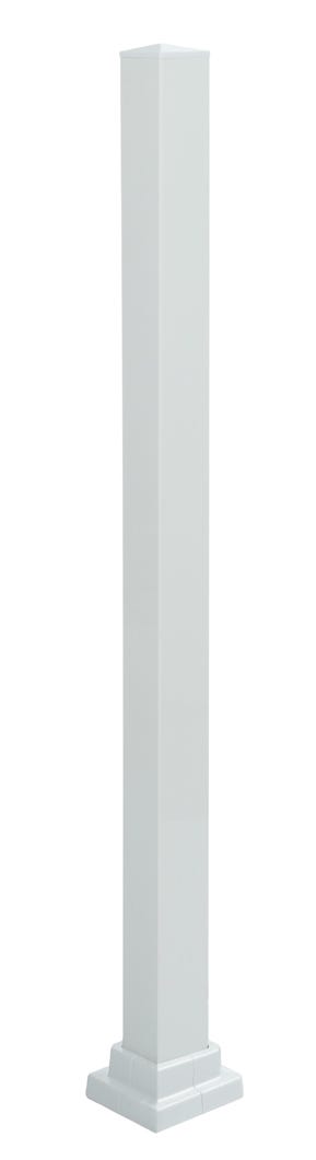Mount Post for Aluminum Outdoor Railing Section, 42-in.