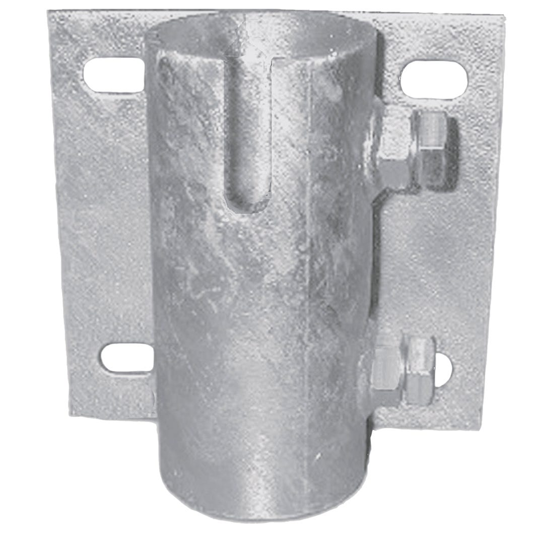 Dock Edge Side Leg Pipe Holder, 5-in. X 5-in. X 1/8-in.