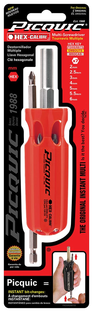 Multi-bit metric screwdriver