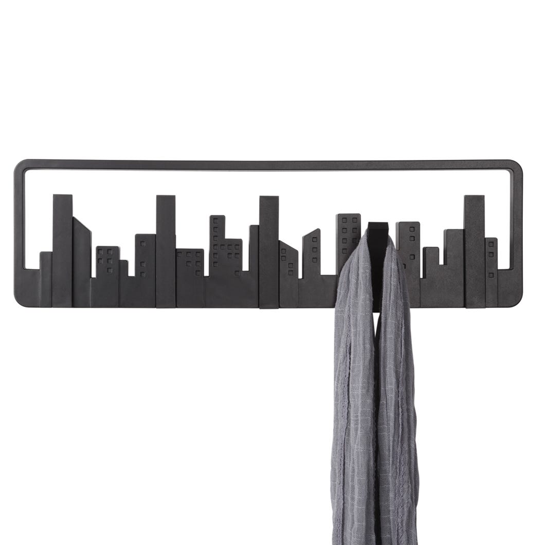 Skyline Wall Mounted Hook, Black