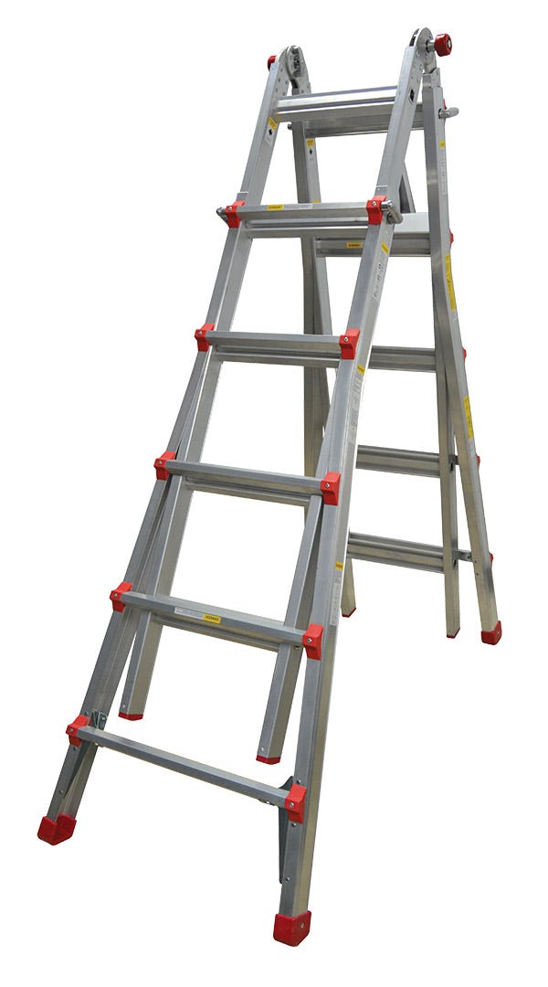 Aluminum Multi-Function Step Ladder, 21 ft., Grade 1
