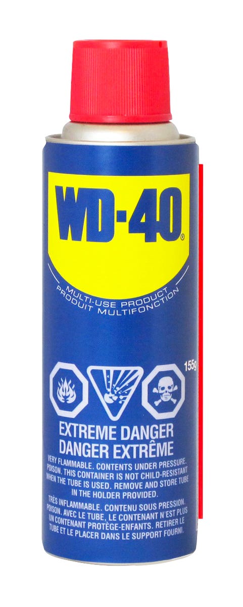 Multi-use lubricant spray can