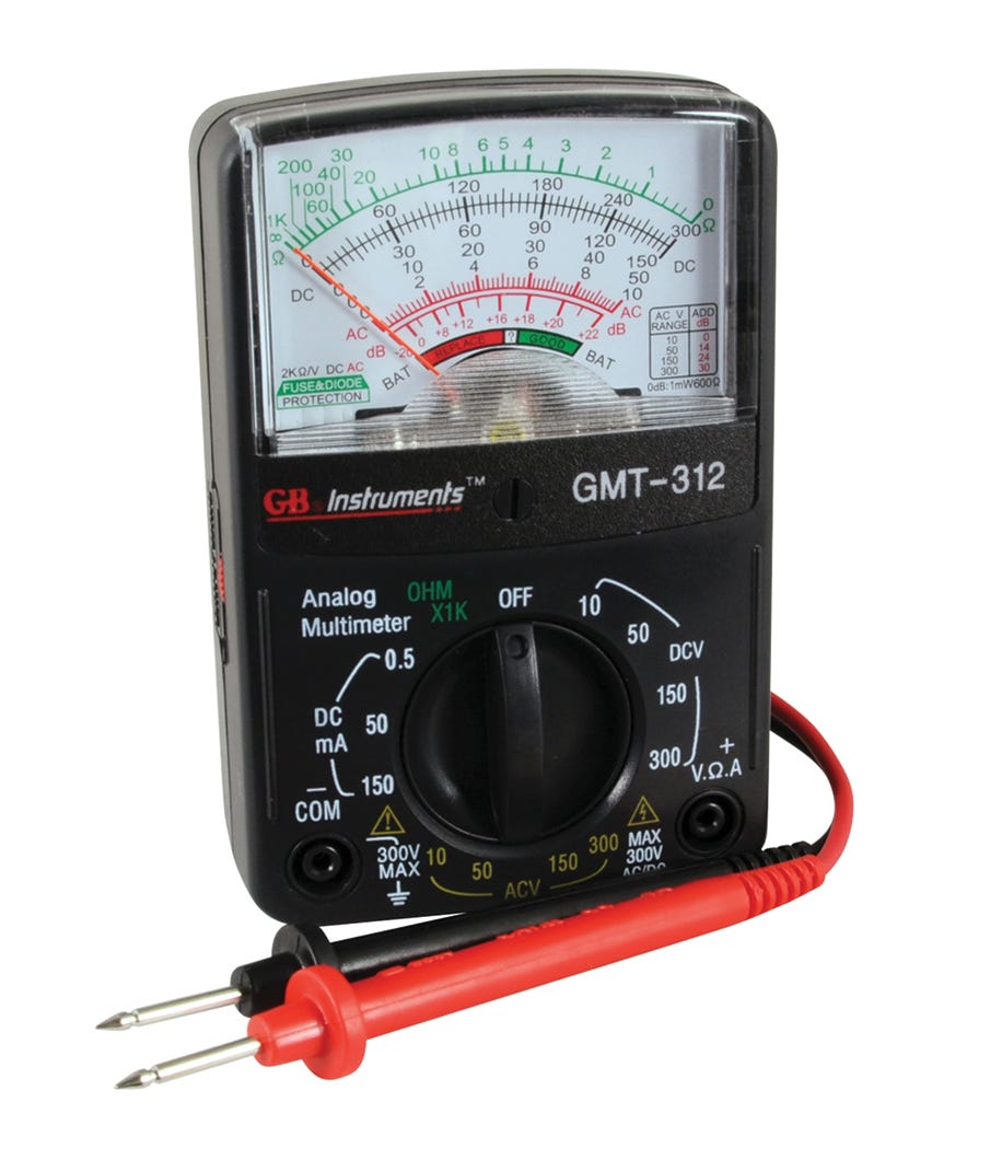 Multimeter Analog,-in.ternal Battery Testing