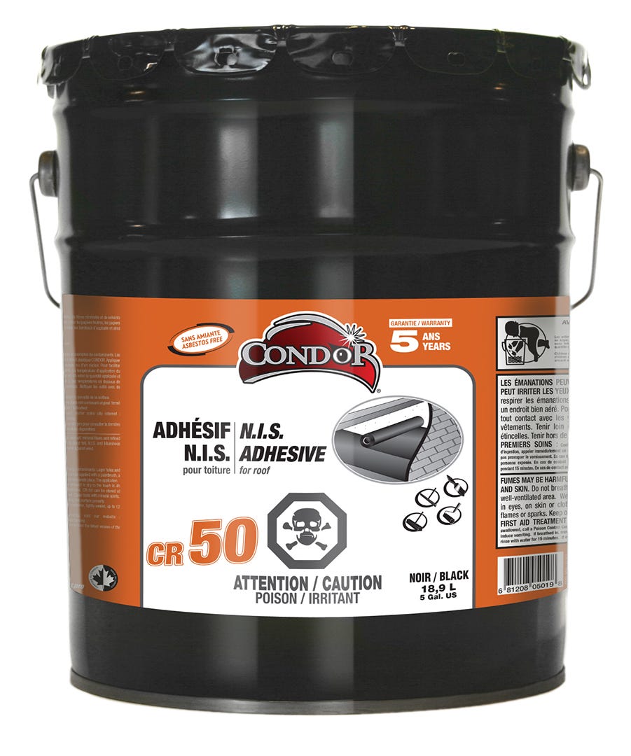 N.I.S. adhesive asbestos free for roof