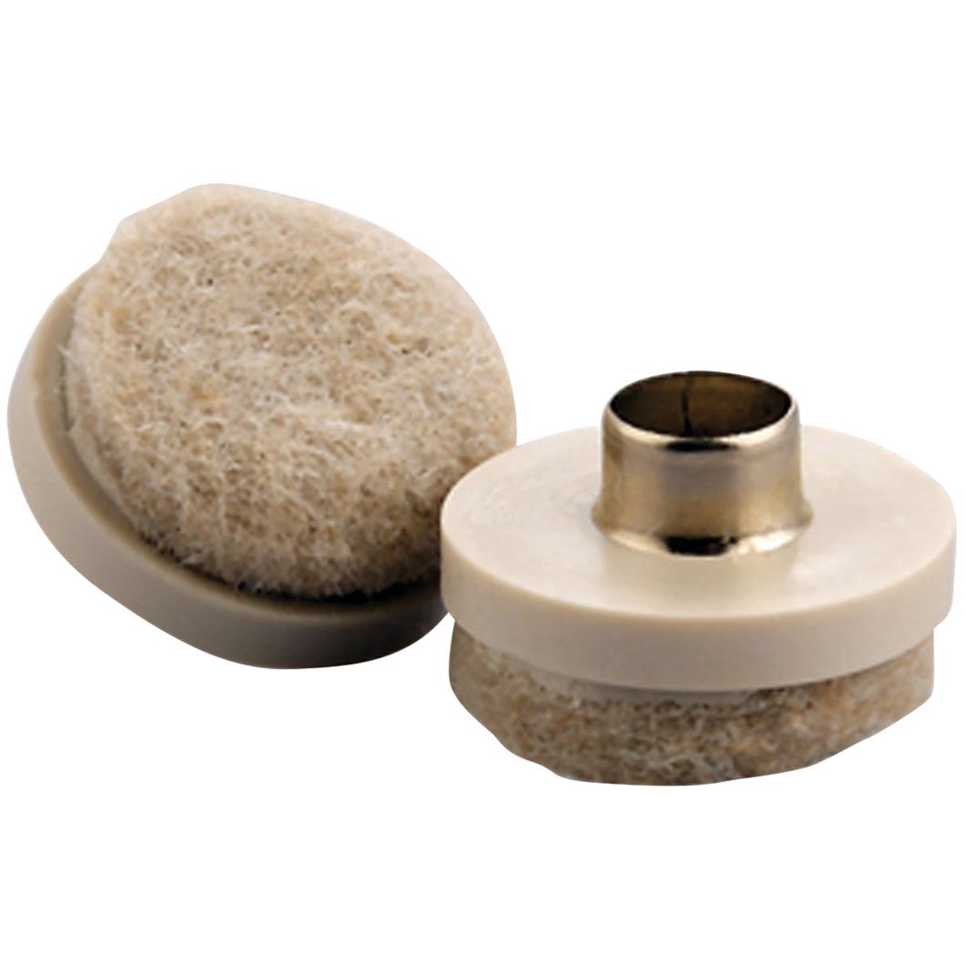 Nail-on furniture swivel glide