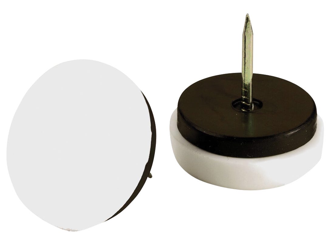 Nail-On Swivel Glide Plastic/Felt