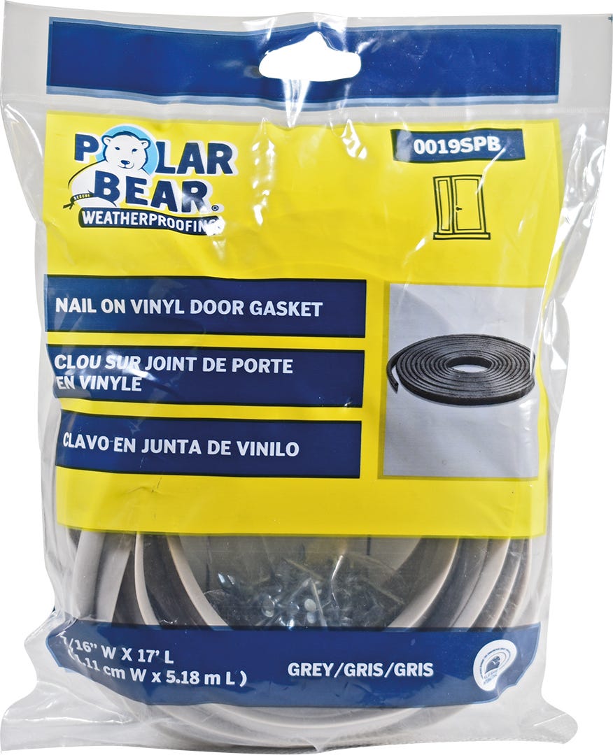 Nail or Staple Flexible Gasket Weatherstrip