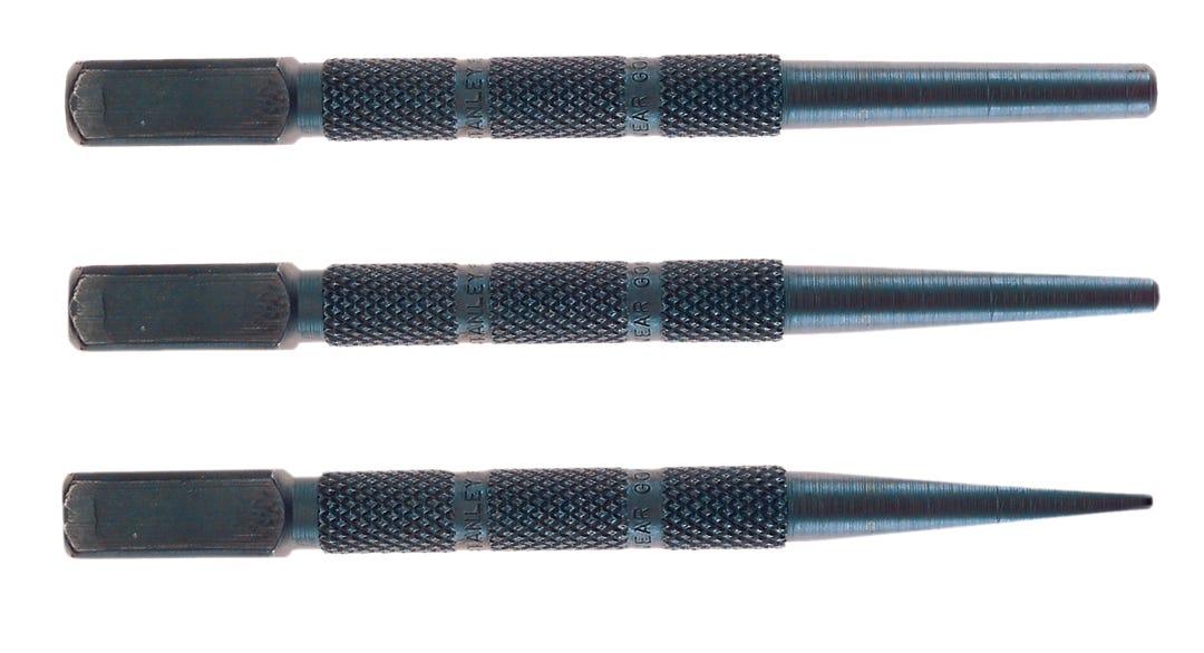 Nail set steel - square head