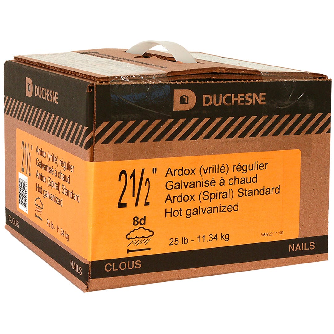 Nails Ardox Spiral, 2-1/2 in., 25 Lbs/Box