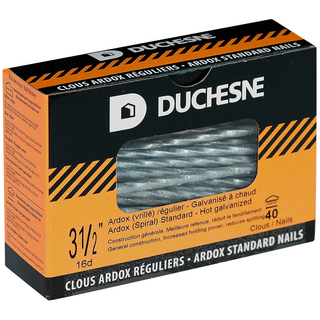Nails Ardox Spiral, 3-1/2 in., 40/Box