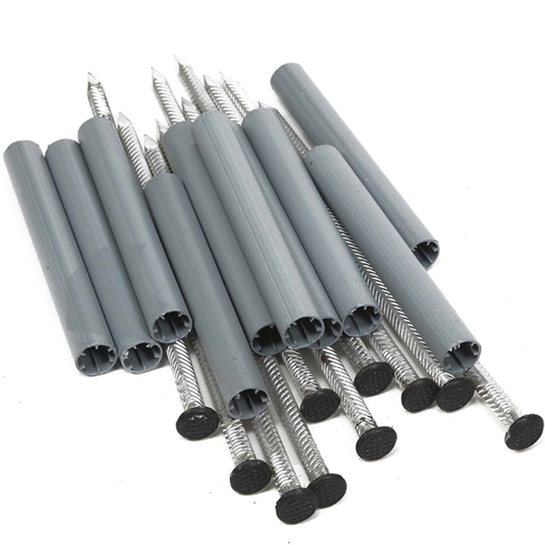 Nails / ferrules aluminum for gutter