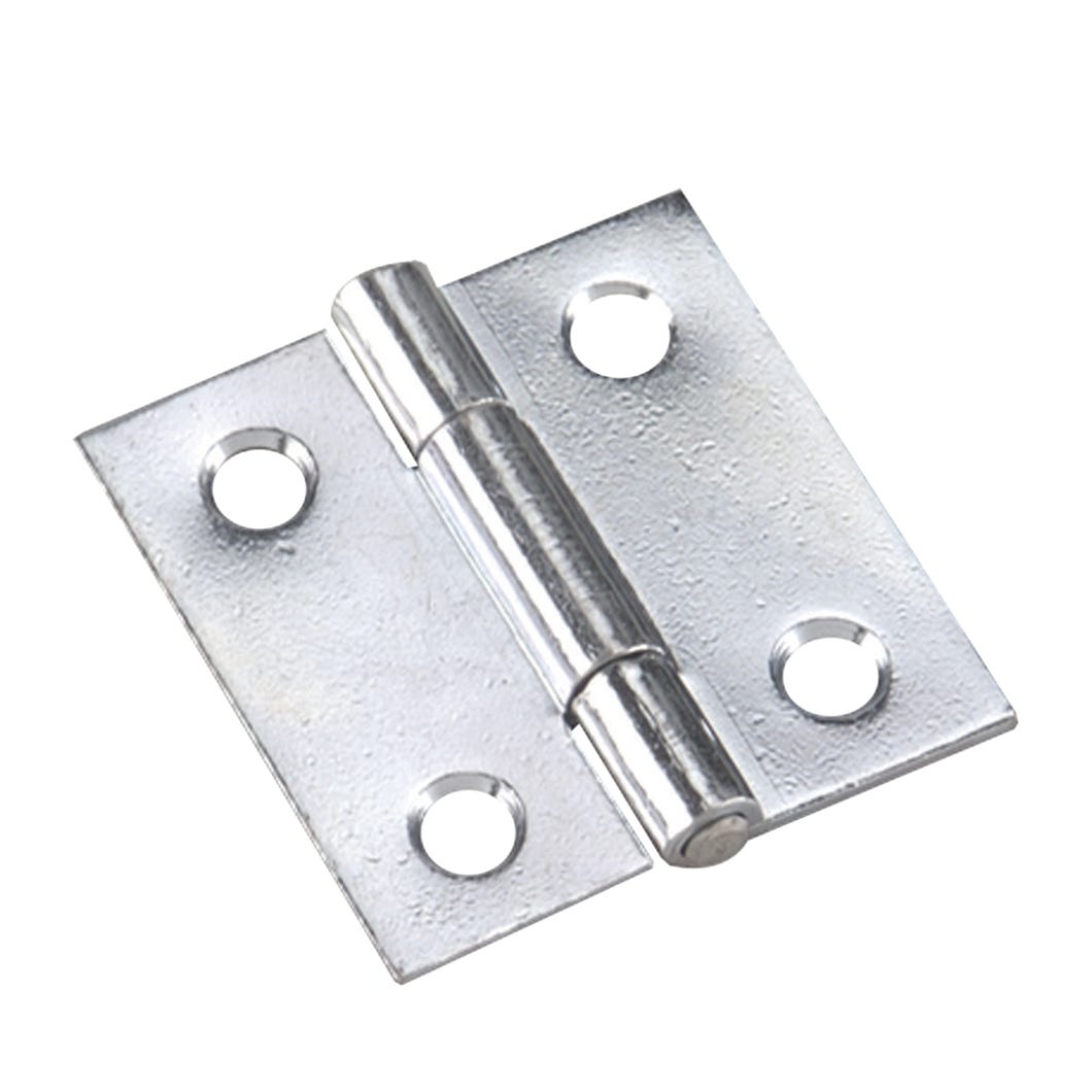 Narrow butt hinge fixed pin 1 1/2 in x 1 1/2 in