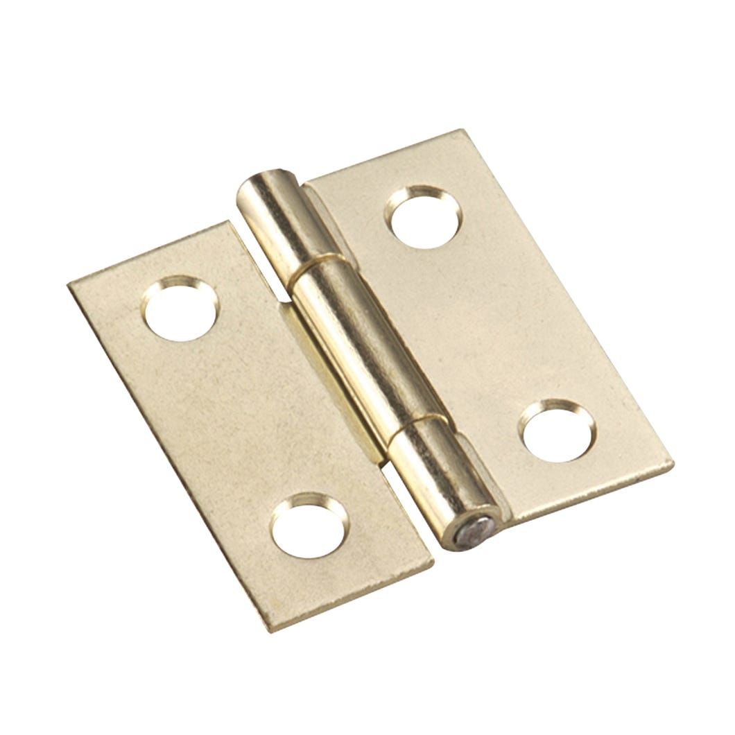 Narrow butt hinge fixed pin 1 1/2 in x 1 1/2 in