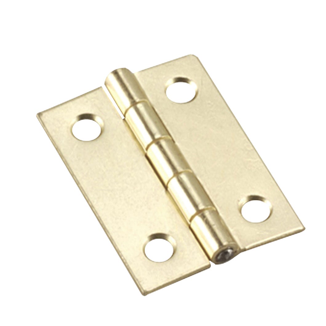 Narrow butt hinge fixed pin 1 1/2 in x 2 in