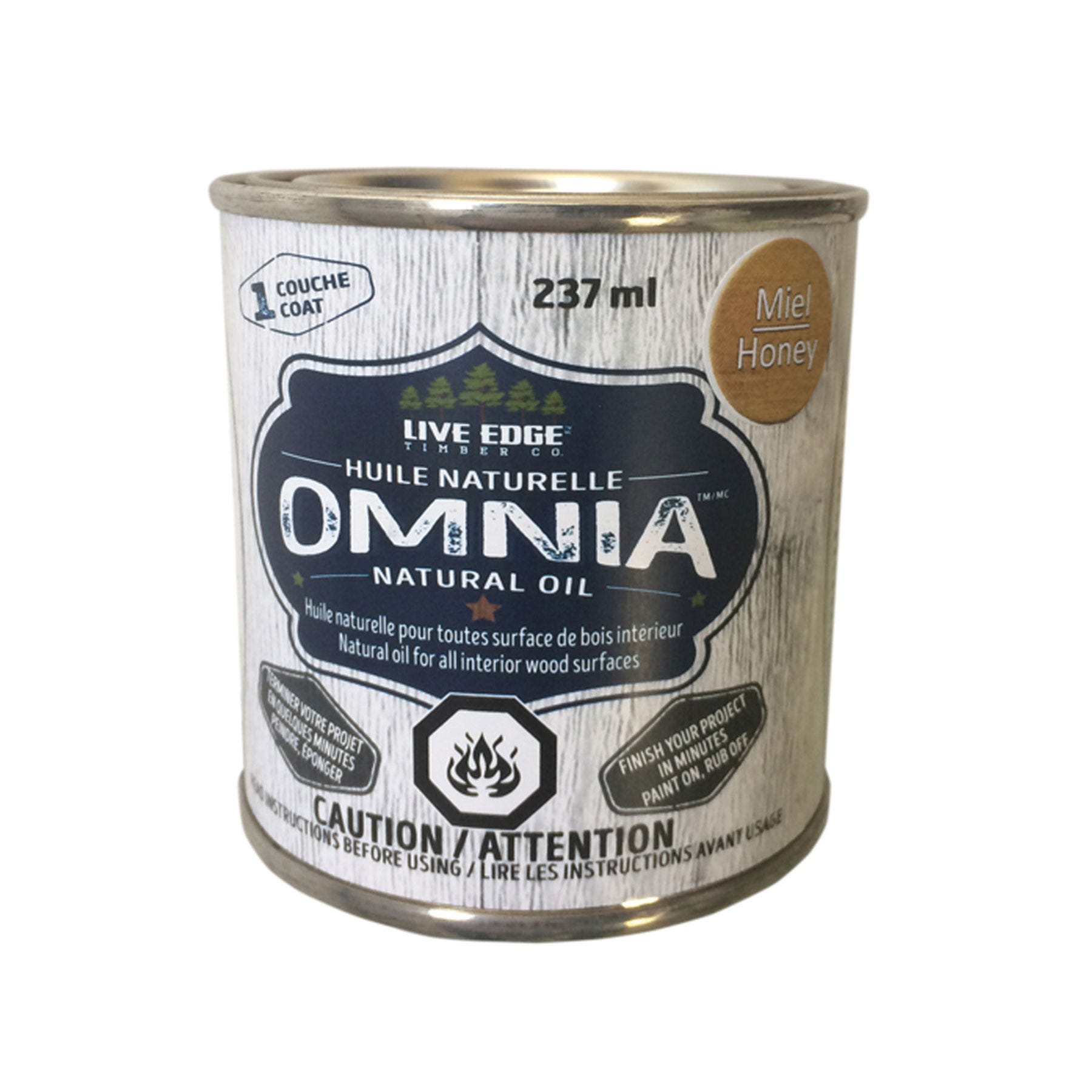 Omnia Natural Oil for Interior Wood Surfaces, Honey