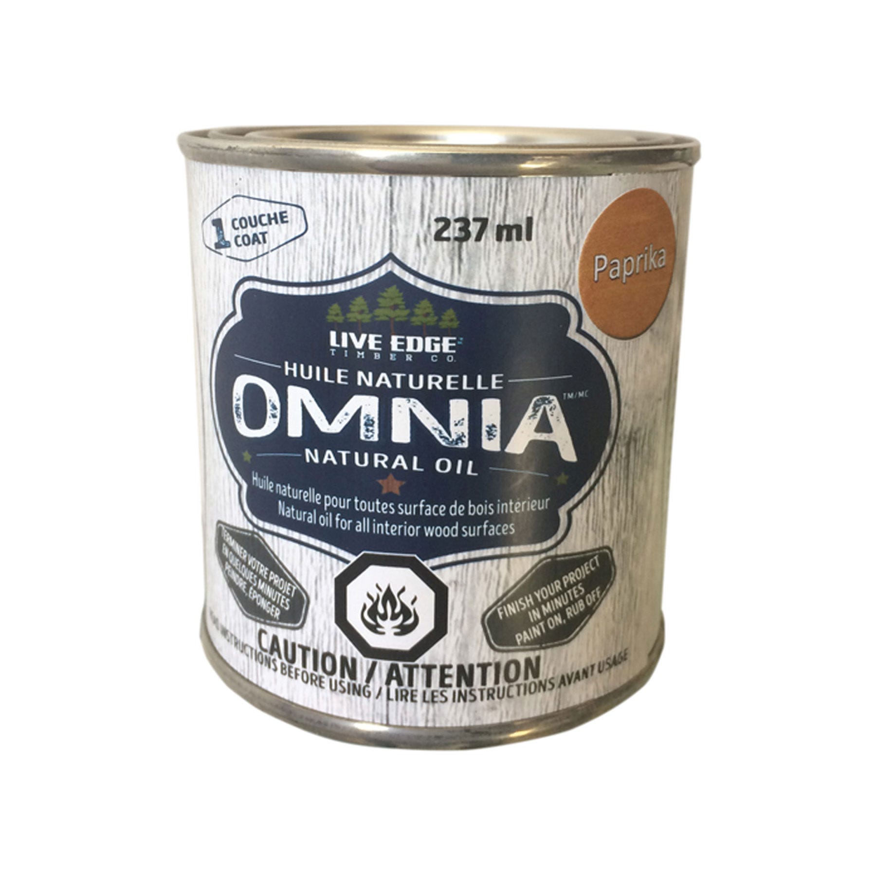 Omnia Natural Oil for Interior Wood Surfaces, Paprika