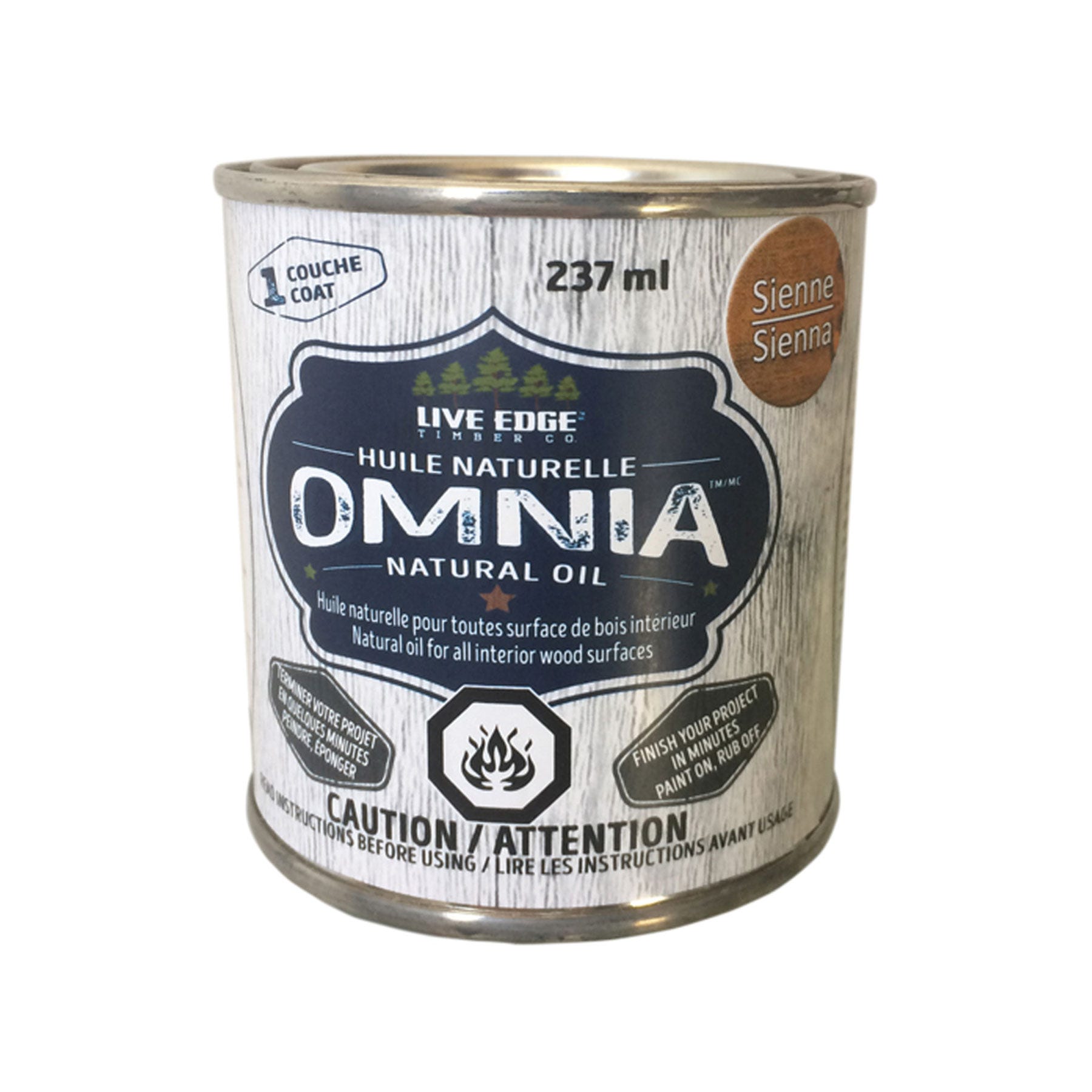 Omnia Natural Oil for Interior Wood Surfaces, Sienna