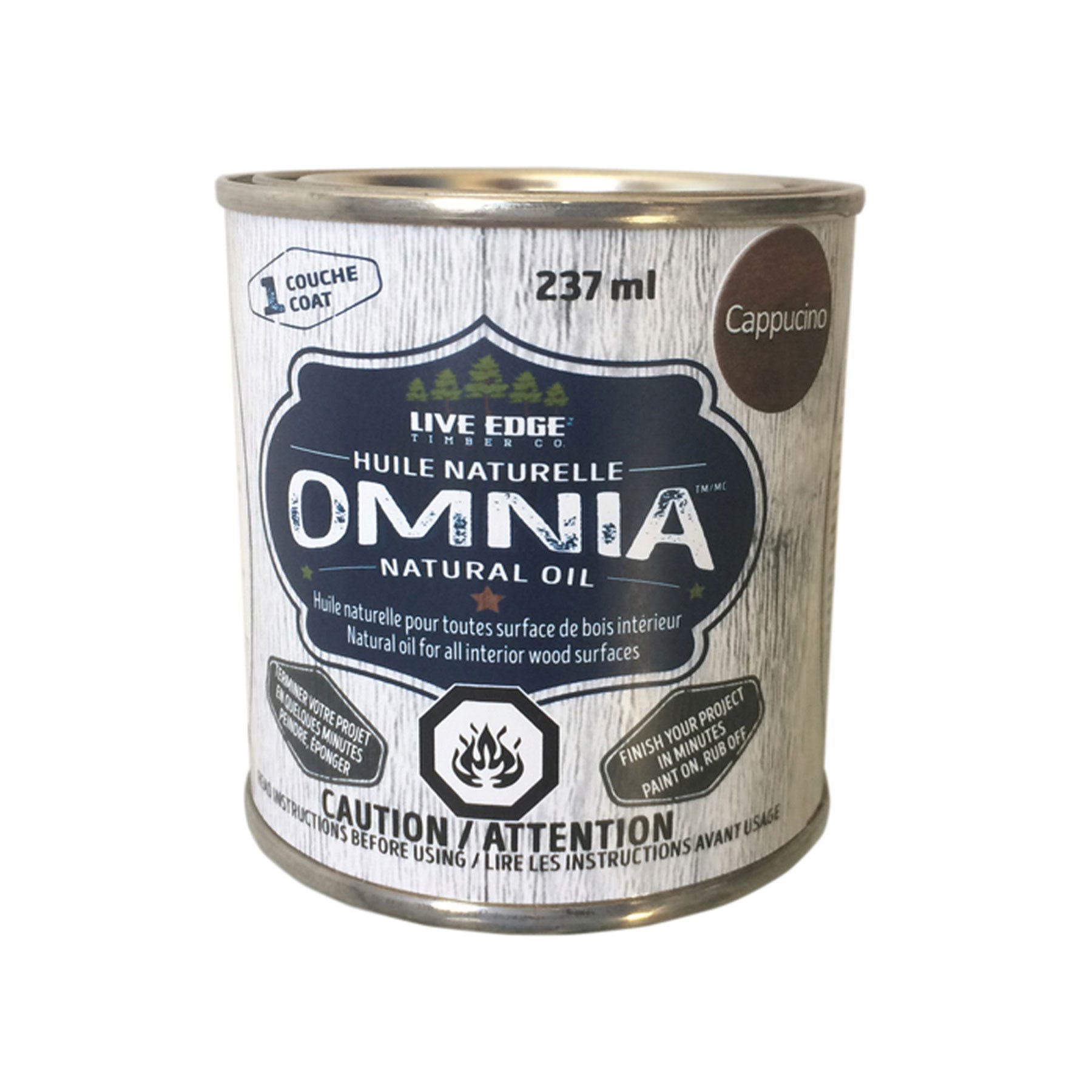 Omnia Natural Oil for Interior Wood Surfaces, Capuccino