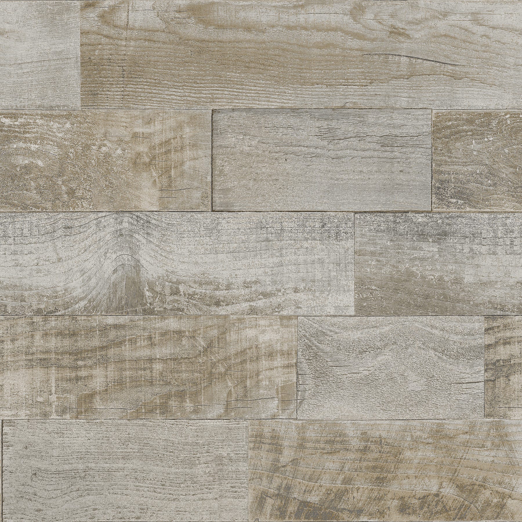 Natural Salvaged Scott Living Peel & Stick Wallpaper, Brown