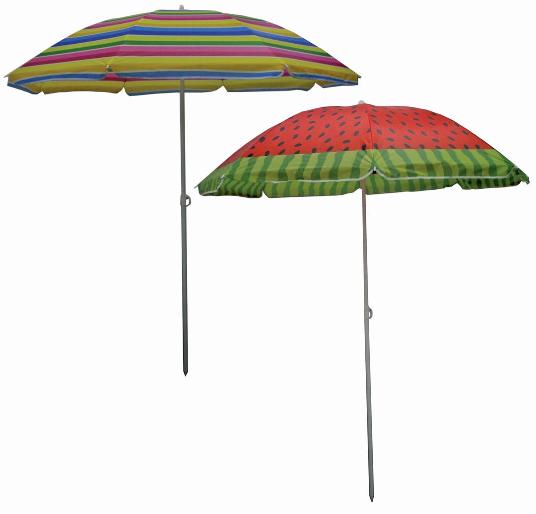 NATURE Tilting Beach Umbrella, 71 in., Assorted Colors
