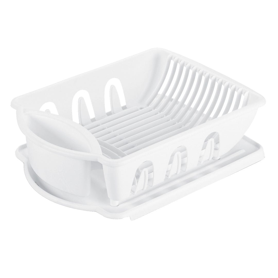 Sink dish rack drainer