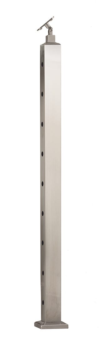 Stainless Steel Stair Newel Post Pre-Drilled
