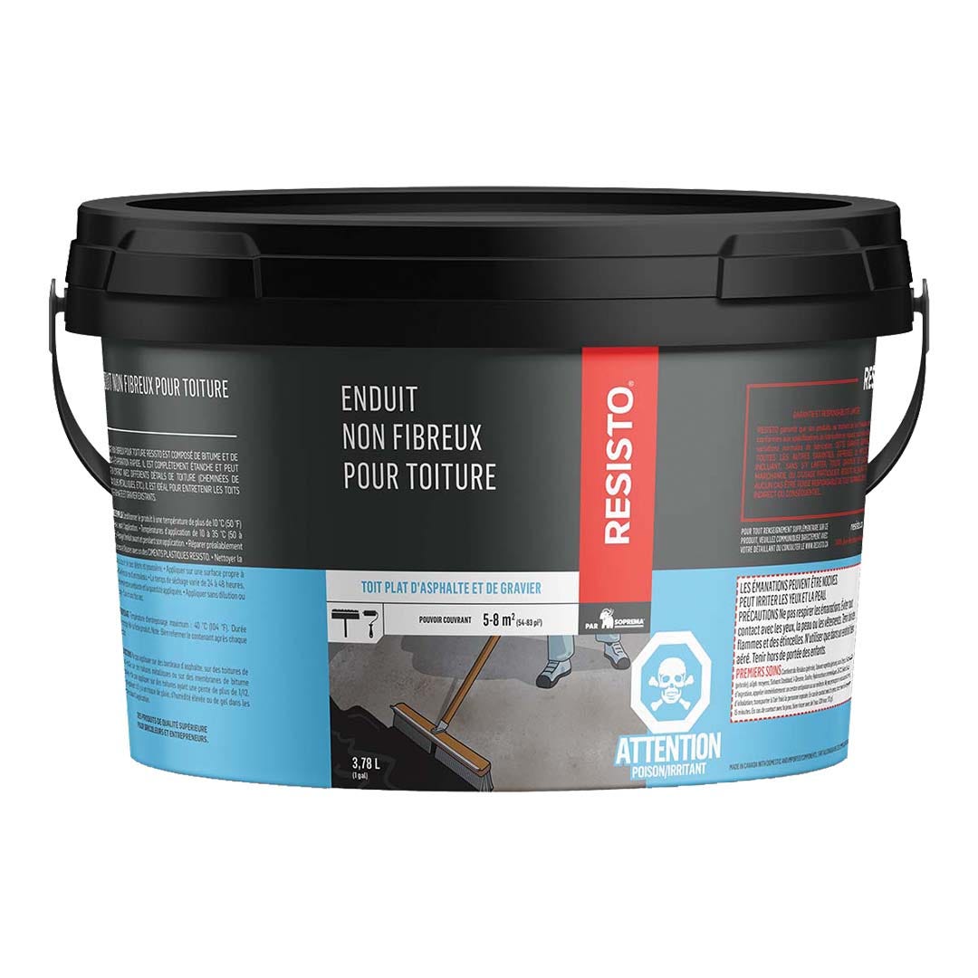 Non-Fibrous Coating for Roof Asbestos Free, 3.78 L