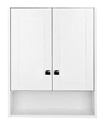 NORD top of toilet cabinet 2 doors and 1 open air shelf