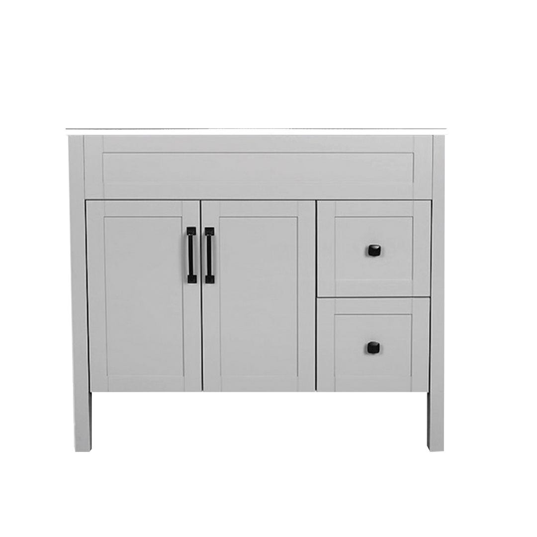 Nord Vanity 2 Doors/2 Drawers with A Sink, Matte Grey