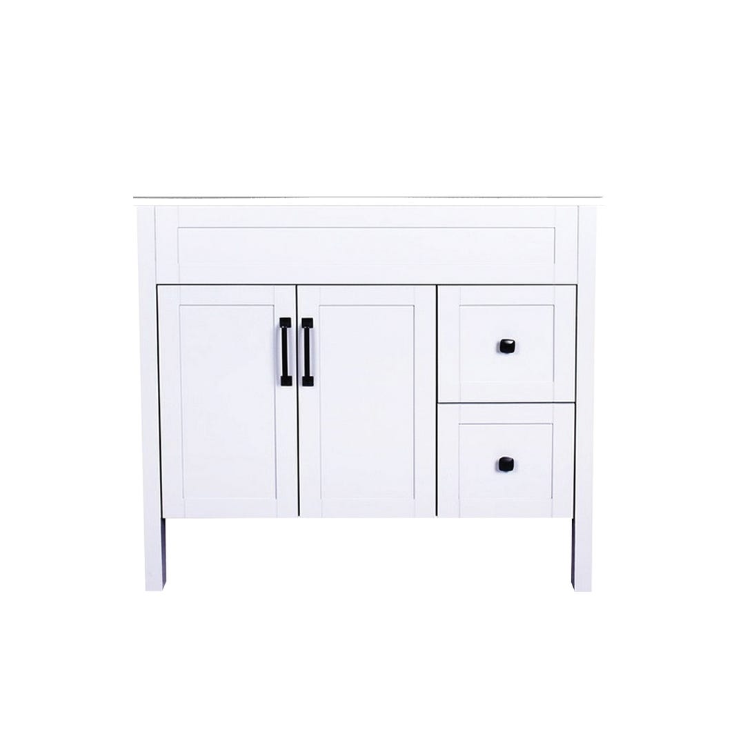 Nord Vanity 2 Doors/2 Drawers with A Sink, Matte White