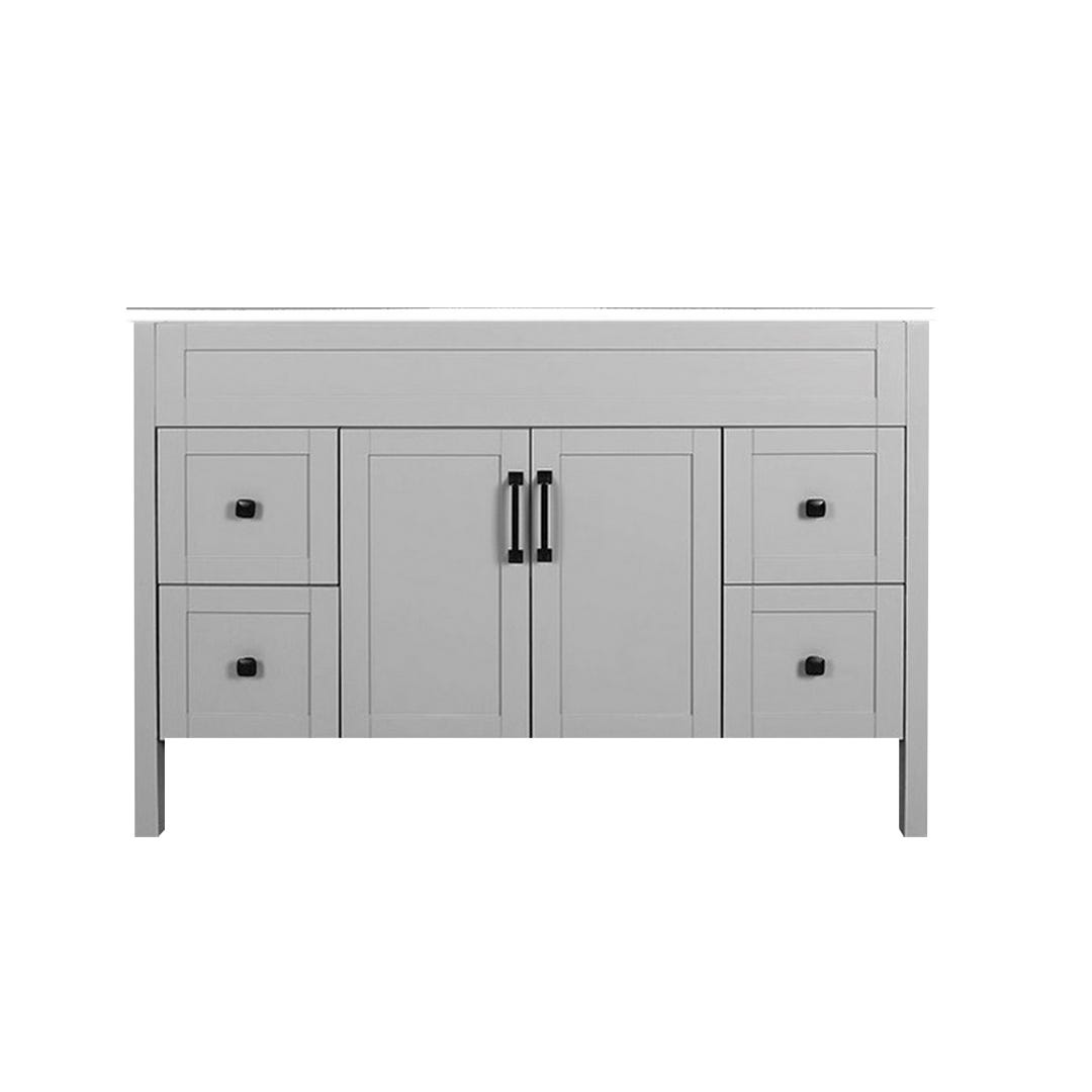 Nord Vanity 2 Doors/4 Drawers with A Sink, Matte Grey