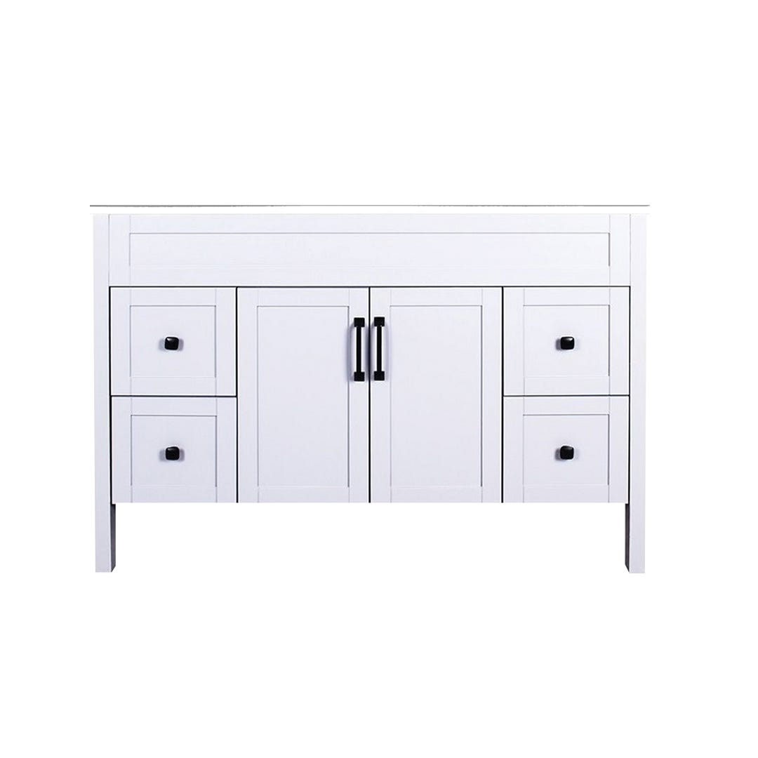 Nord Vanity 2 Doors/4 Drawers with A Sink, Matte White