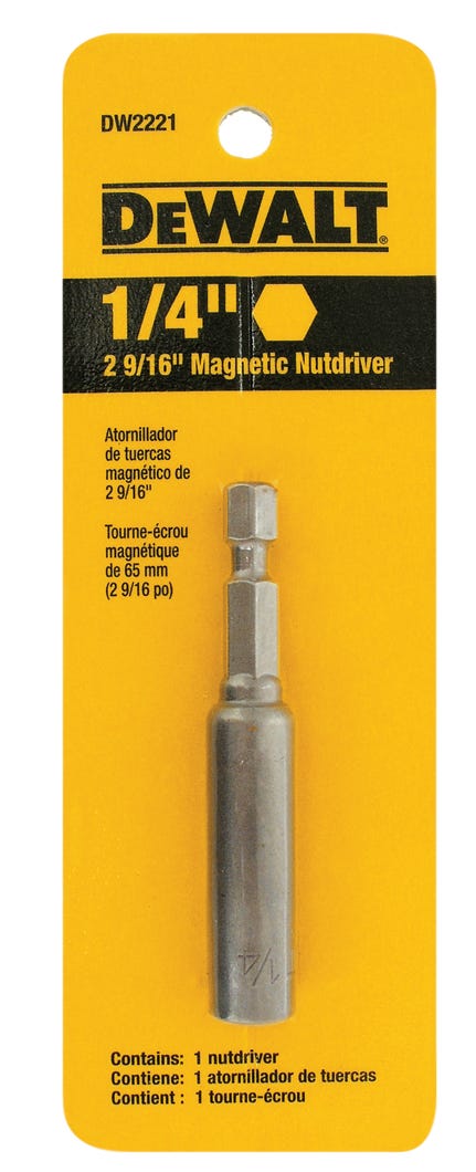 Nutdriver Magnetic 1/4-in. X 2 9/16-in.