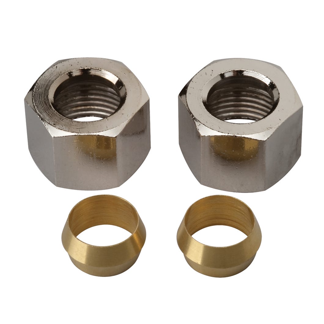 Nuts and sleeves - compression for water pipes