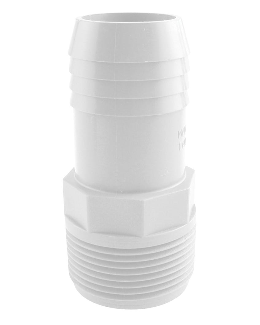 Nylon Adaptor, Male, 1 1/4-in. Mpt X 1 1/4-in. INS