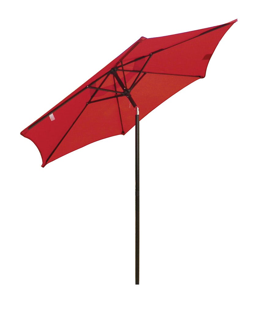 OCEAN Tilting Patio Umbrella, 7 ft., Red