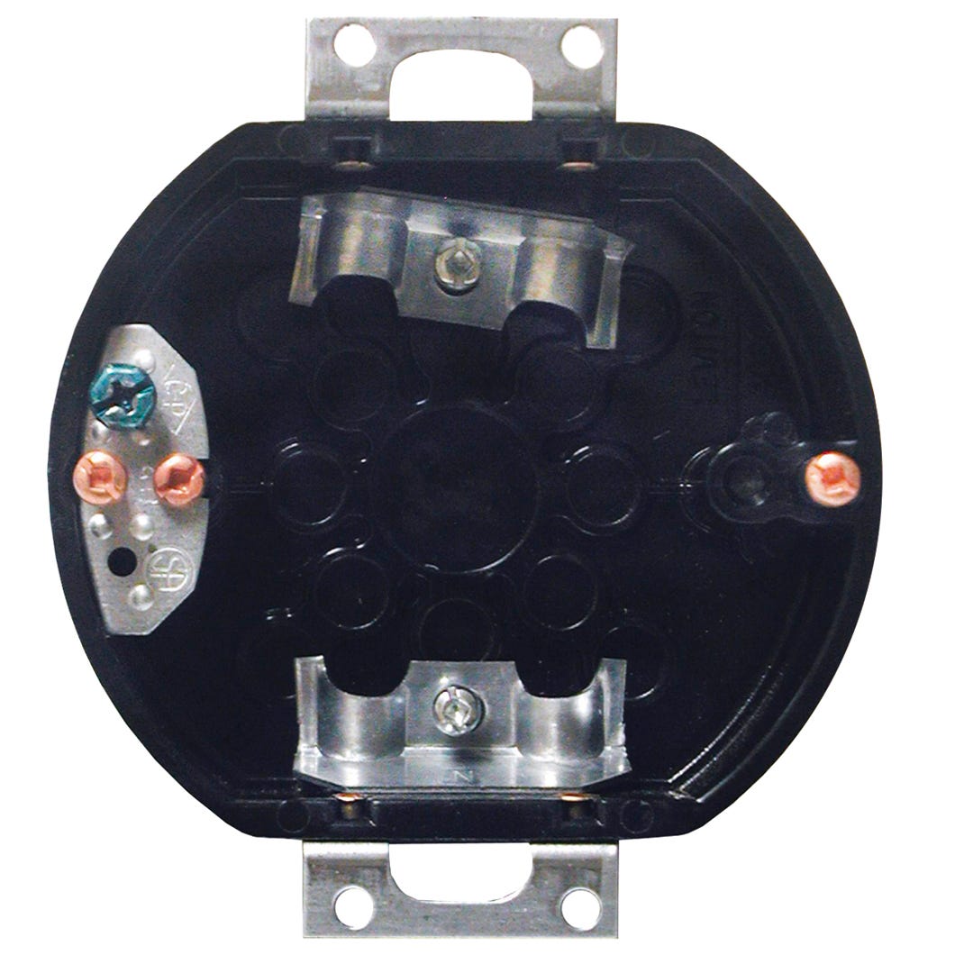 Octogon Wiring Box, Two Wire Clips