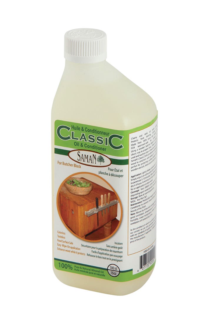 Oil / Conditioner for Butcher Block, Natural, 500 ml